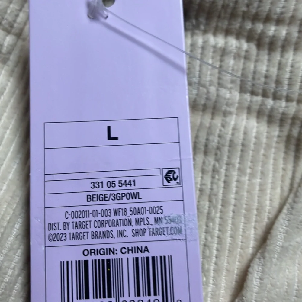 Wild Fable new high rise corduroy short size L new